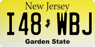 NJ license plate I48WBJ