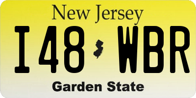NJ license plate I48WBR