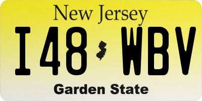 NJ license plate I48WBV