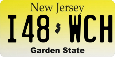 NJ license plate I48WCH