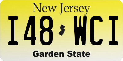 NJ license plate I48WCI