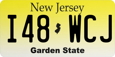 NJ license plate I48WCJ