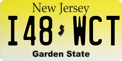 NJ license plate I48WCT