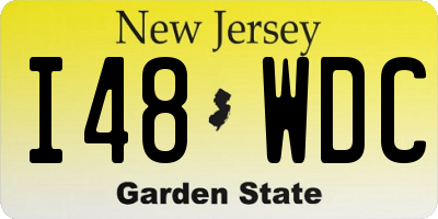 NJ license plate I48WDC