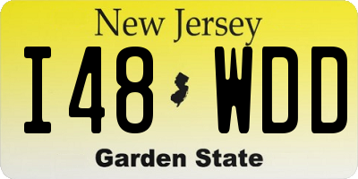 NJ license plate I48WDD