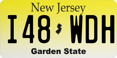 NJ license plate I48WDH