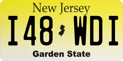 NJ license plate I48WDI