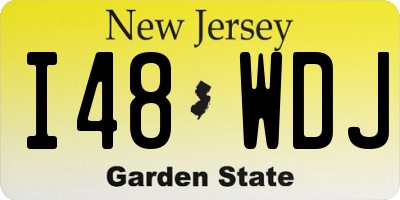NJ license plate I48WDJ