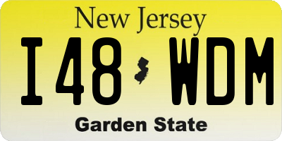 NJ license plate I48WDM