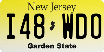 NJ license plate I48WDO
