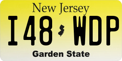 NJ license plate I48WDP