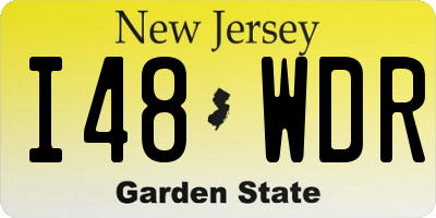 NJ license plate I48WDR