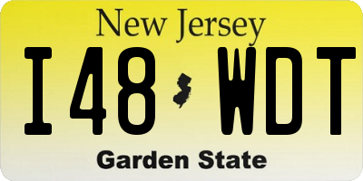 NJ license plate I48WDT