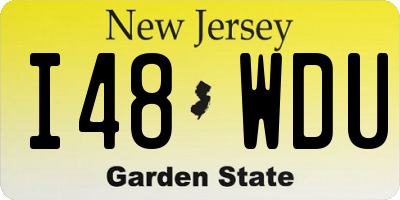NJ license plate I48WDU