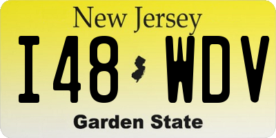 NJ license plate I48WDV