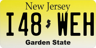 NJ license plate I48WEH