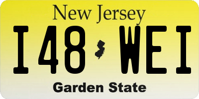 NJ license plate I48WEI