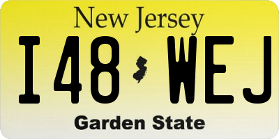 NJ license plate I48WEJ