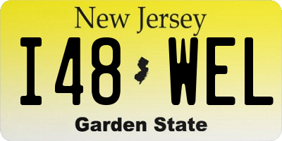 NJ license plate I48WEL