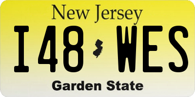 NJ license plate I48WES