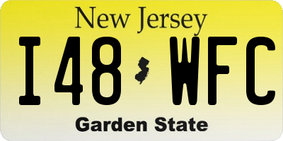 NJ license plate I48WFC