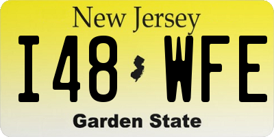 NJ license plate I48WFE