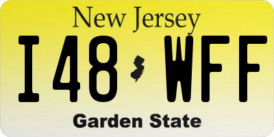 NJ license plate I48WFF