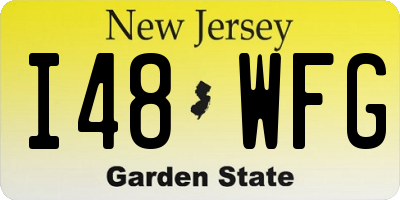 NJ license plate I48WFG