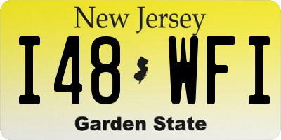 NJ license plate I48WFI