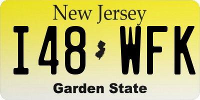 NJ license plate I48WFK