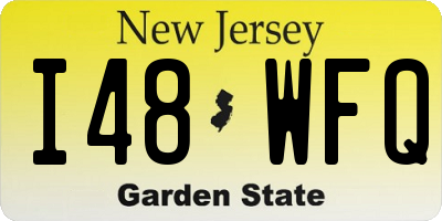 NJ license plate I48WFQ