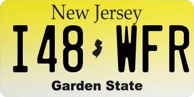 NJ license plate I48WFR