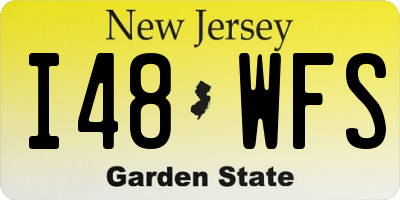 NJ license plate I48WFS