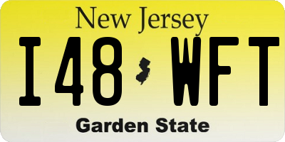 NJ license plate I48WFT