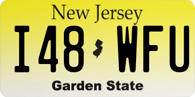 NJ license plate I48WFU