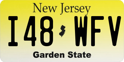 NJ license plate I48WFV