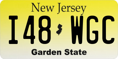 NJ license plate I48WGC