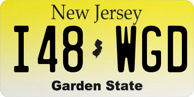 NJ license plate I48WGD