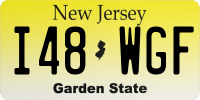 NJ license plate I48WGF