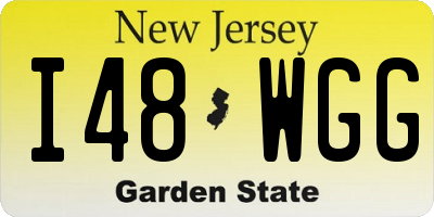 NJ license plate I48WGG