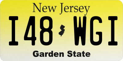 NJ license plate I48WGI