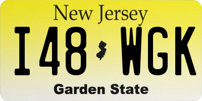 NJ license plate I48WGK