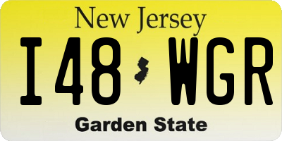 NJ license plate I48WGR