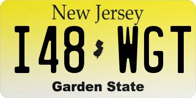 NJ license plate I48WGT