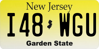NJ license plate I48WGU