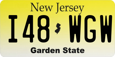 NJ license plate I48WGW
