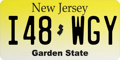 NJ license plate I48WGY