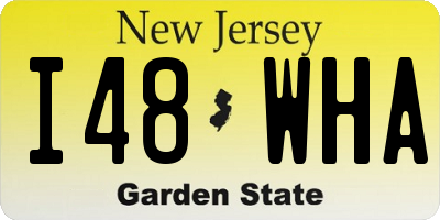 NJ license plate I48WHA