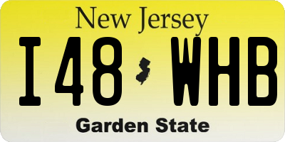 NJ license plate I48WHB