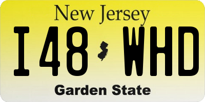 NJ license plate I48WHD
